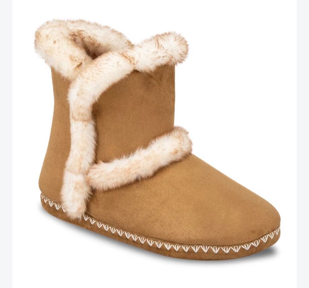 Jessica Simpson Women's Microsuede Whipstitch Slipper Bootie SIZE 7/8